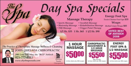 Day Spa Specials